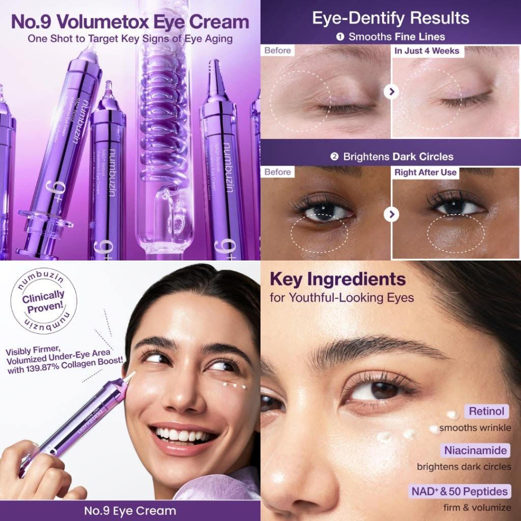 NUMBUZIN No.9 NAD+ Retinol Volumetox Eye Cream 10Ml