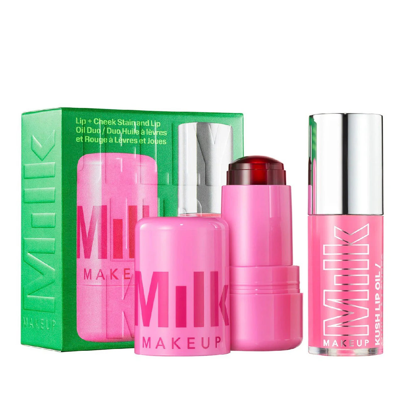 Milk Makeup - Jelly Lip Kit
stain + lip oil duo