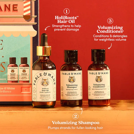 Fable & Mane Where Hair Roars – Strength & Volume Gift Set
