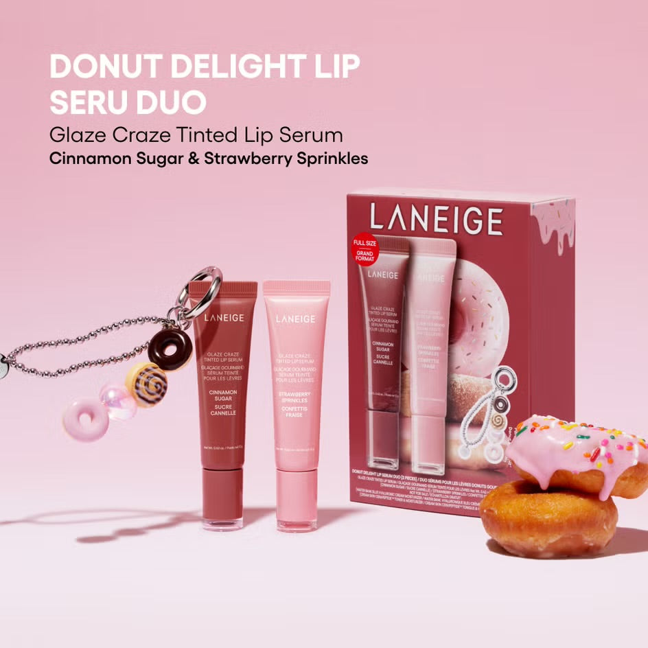 Laneige Donut Delight Lip Serum Duo Set