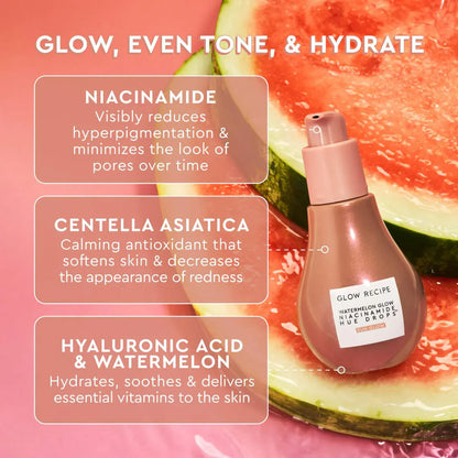 Glow Recipe Watermelon Glow Niacinamide Hue Drops Serum (40ML)