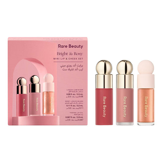 Rare beauty Bright & Rosy Mini Lip And Cheek Set