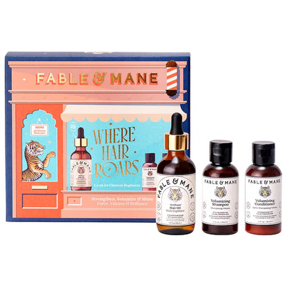 Fable & Mane Where Hair Roars – Strength & Volume Gift Set