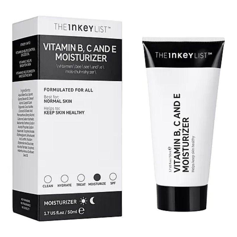 THE INKEY LIST Vitamin B, C, and E Moisturizer, 50ml