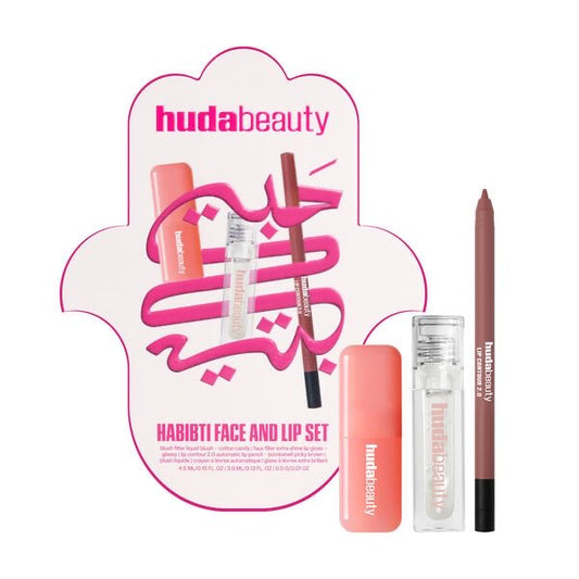 HUDA BEAUTY Habibti Face And Lip Set - LIMITED EDITION