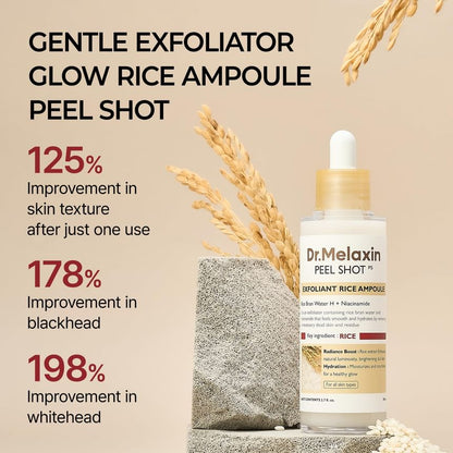 Dr. Melaxin Peel Shot Exfoliating White Rice Ampoule