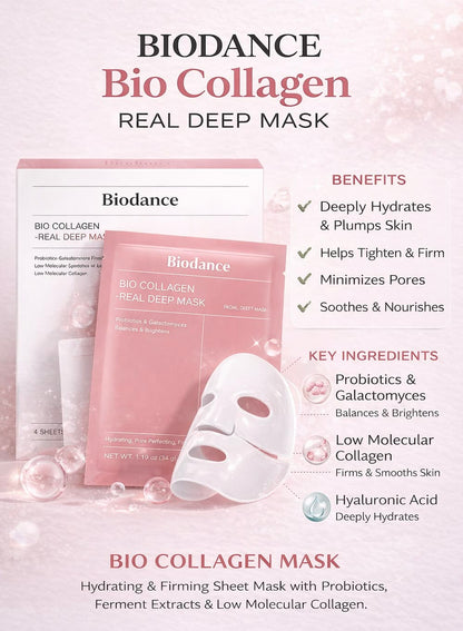 BIODANCE Bio-Collagen Real Deep Mask 4xSHEETS