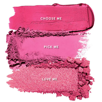ONE/SIZE Cheek Clapper 3D Blush Trio Palette Shade- Gworly Pop