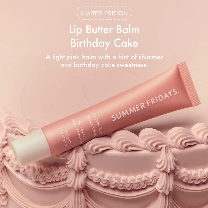 Summer Fridays Sweet Pink Duo Set Birthday Cake + Strawberry Soft Serve Lip Butter Balm