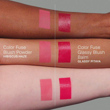 Haus Labs Color Fuse Glassy Blush Balm Stick + Powder Blush Set