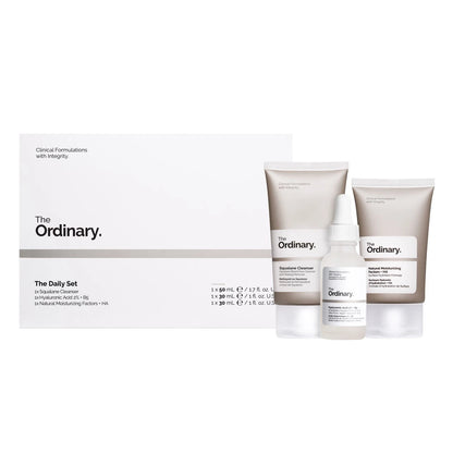 The Ordinary The Daily Set: Squalane Cleanser, Hyaluronic Acid, Natural Moisture
